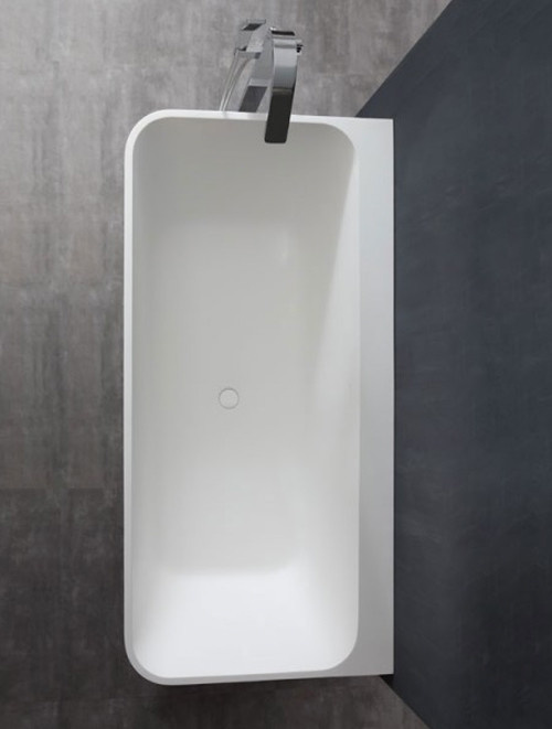 Vrijstaand Solid Surface bad back to wall BS-519