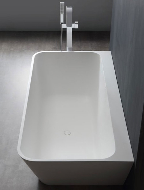Vrijstaand Solid Surface bad back to wall BS-519