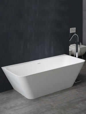 Vrijstaand Solid Surface bad back to wall BS-519