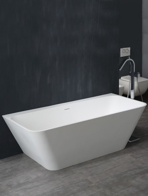 Vrijstaand Solid Surface bad back to wall BS-519