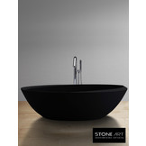 Vrijstaand Solid Surface bad BS-531 Zwart