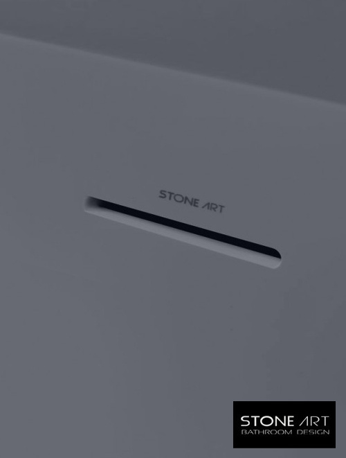 Vrijstaand Solid Surface bad BS-531 Grijs