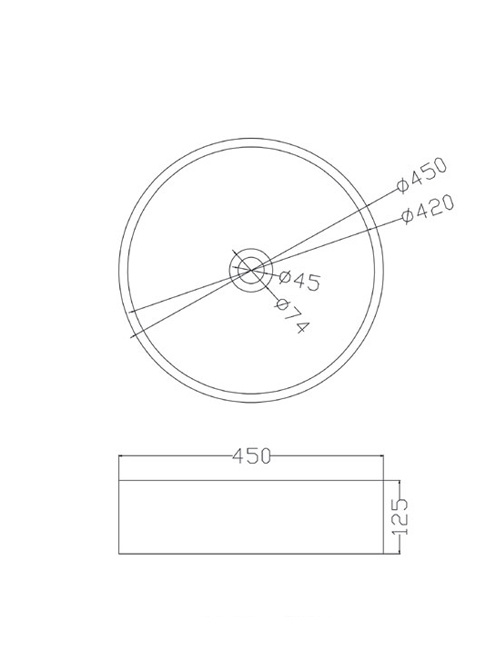 StoneArt Solid Surface Waskom LC112 (exclusief kraan)