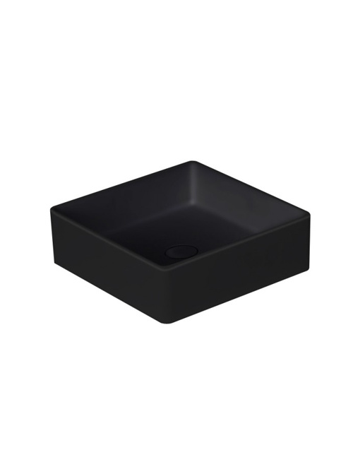 StoneArt Solid Surface Waskom LC110 Zwart (exclusief kraan)