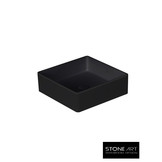 StoneArt Solid Surface Waskom LC110 Zwart (exclusief kraan)