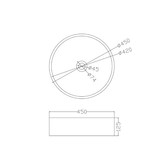 StoneArt Solid Surface Waskom LC112 Grijs (exclusief kraan)