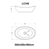 StoneArt Solid Surface Waskom LC149 (exclusief kraan)