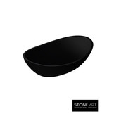 StoneArt Solid Surface Waskom LC149 Zwart (exclusief kraan)