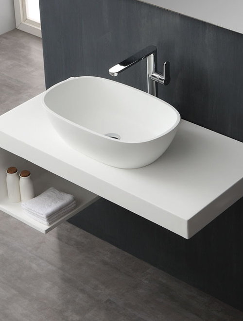 StoneArt Solid Surface Waskom LC151 (exclusief kraan)