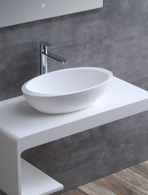 StoneArt Solid Surface Waskom LC153 (exclusief kraan)