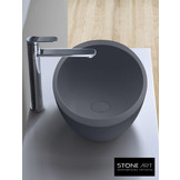 StoneArt Solid Surface Waskom LC153 Grijs (exclusief kraan)
