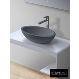 StoneArt Solid Surface Waskom LC153 Grijs (exclusief kraan)