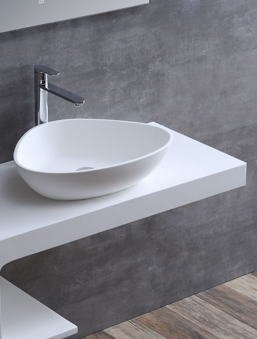 StoneArt Solid Surface Waskom LC154 (exclusief kraan)