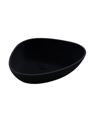 StoneArt Solid Surface Waskom LC154 Zwart (exclusief kraan)
