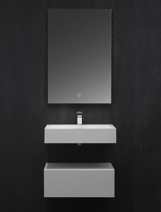 StoneArt Solid Surface Wastafel LP4506 (exclusief kraan)