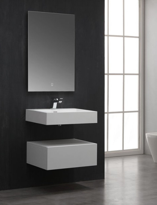 StoneArt Solid Surface Wastafel LP4506 (exclusief kraan)