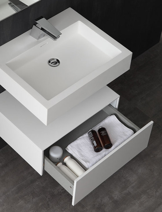 StoneArt Solid Surface Wastafel LP4506 (exclusief kraan)