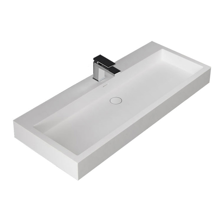 StoneArt Solid Surface Wastafel LP4512 (exclusief kraan)