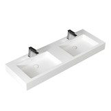 StoneArt Solid Surface Dubbele Wastafel LP4514 (exclusief kranen)