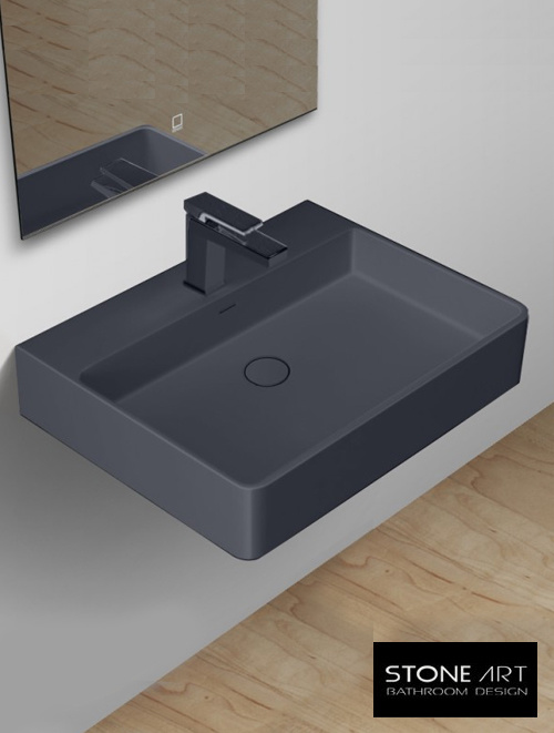 StoneArt Solid Surface LP6206 Grijs (exclusief kraan)