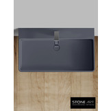 StoneArt Solid Surface LP6208 Grijs (exclusief kraan)