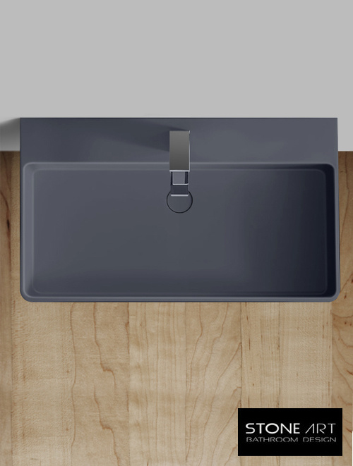 StoneArt Solid Surface LP6208 Grijs (exclusief kraan)