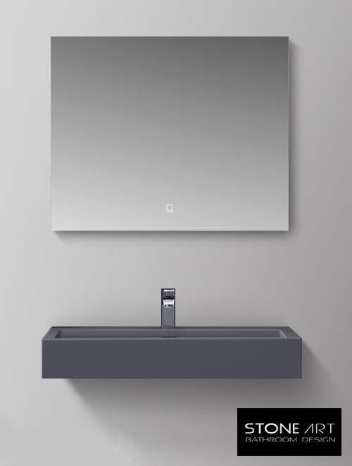 StoneArt Solid Surface LP6208 Grijs (exclusief kraan)