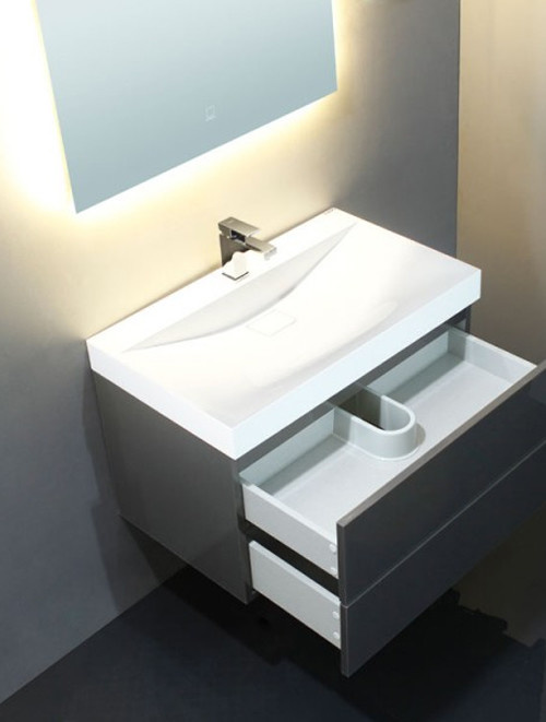 Badkamermeubel Solid Surface Brugge 100 centimeter