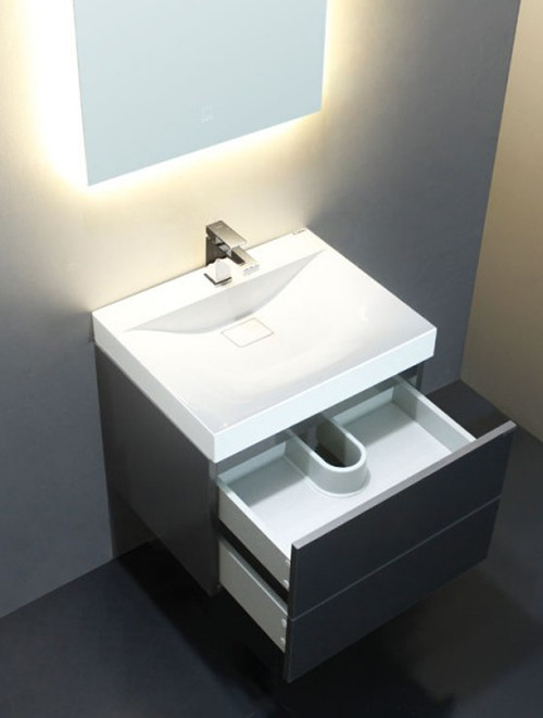 Badkamermeubel Solid Surface Brugge 60 centimeter