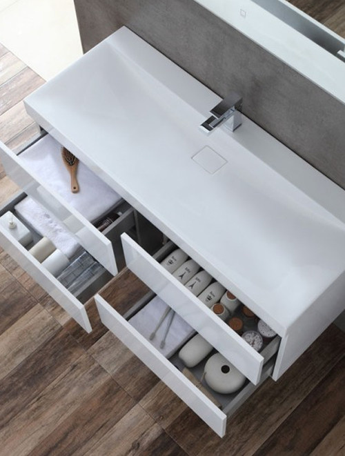 Badkamermeubel Solid Surface Brugge 120 centimeter