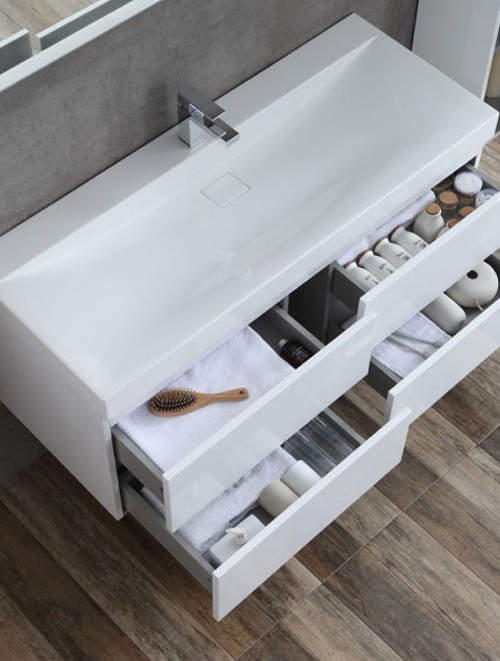 Badkamermeubel Solid Surface Brugge 120 centimeter