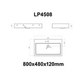 Wastafel Set LP4508 Solid Surface 80 centimeter