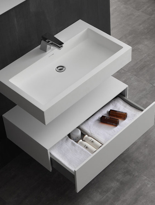 Wastafel Set LP4508 Solid Surface 80 centimeter