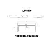 Wastafel Set LP4510 Solid Surface 100 centimeter