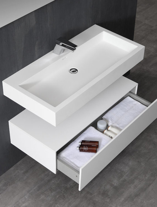 Wastafel Set LP4510 Solid Surface 100 centimeter