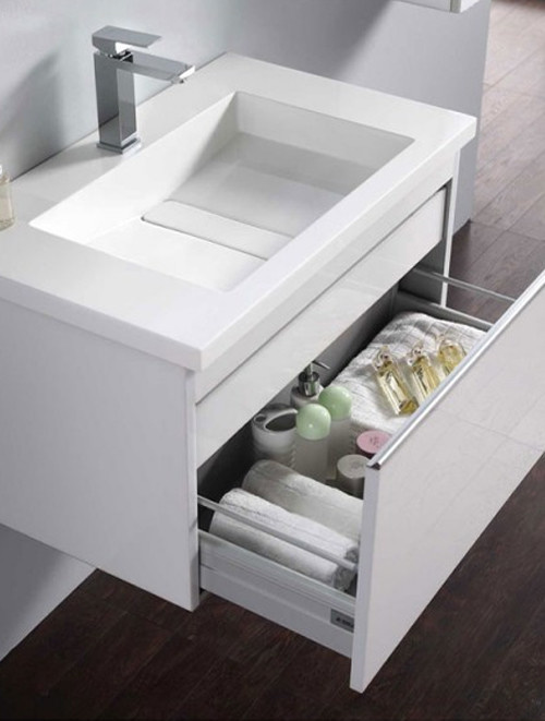 Badkamermeubel Solid Surface Milano 80 centimeter