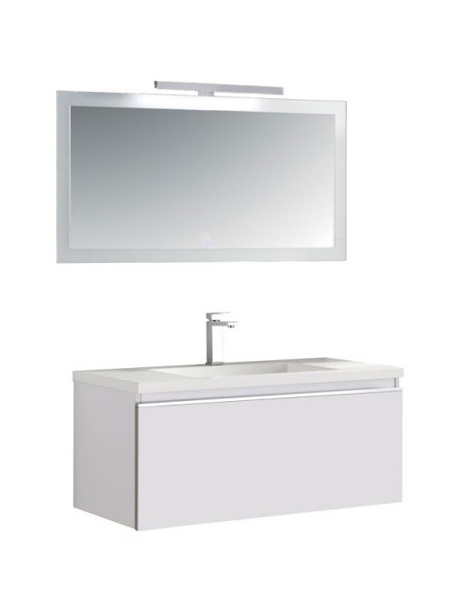 Badkamermeubel Solid Surface Milano 100 centimeter