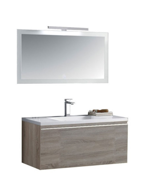 Badkamermeubel Solid Surface Milano 100 centimeter