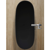 Vrijstaand Solid Surface bad BS-526 Zwart