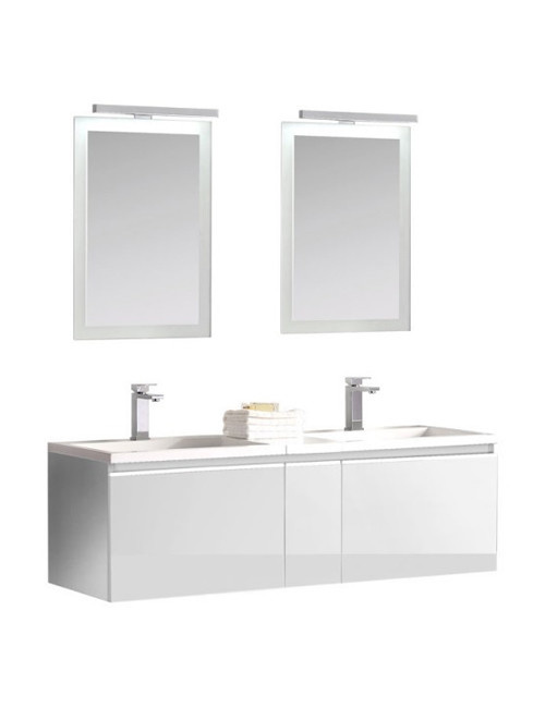 Badkamermeubel Solid Surface Milano 140 centimeter