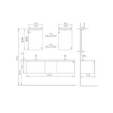 Badkamermeubel Solid Surface Milano 160 centimeter