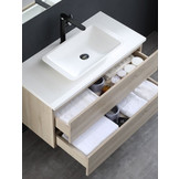 Badkamermeubel Solid Surface Brugge Deluxe 100 centimeter