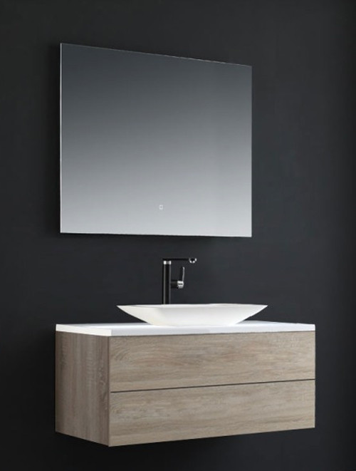 Badkamermeubel Solid Surface Brugge Deluxe 100 centimeter