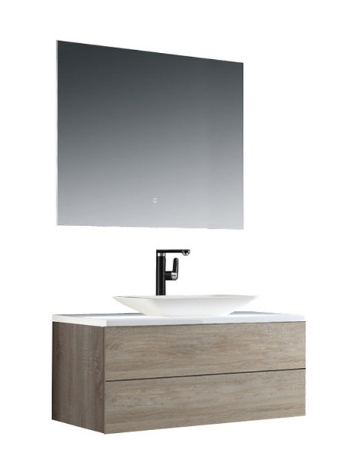 Badkamermeubel Solid Surface Brugge Deluxe 100 centimeter