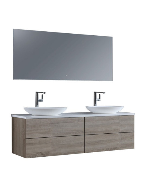 Badkamermeubel Solid Surface Brugge Deluxe 160 centimeter