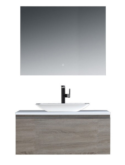 Badkamermeubel Solid Surface Milano Deluxe 100 centimeter