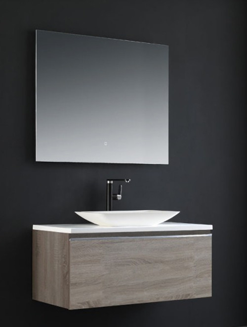 Badkamermeubel Solid Surface Milano Deluxe 100 centimeter