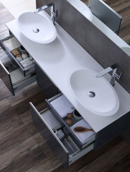 Badkamermeubel Solid Surface Milano Deluxe 160 centimeter