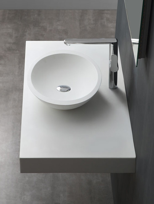 Wastafel Set LQ610 Solid Surface 100 centimeter