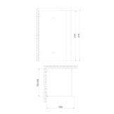 Inloopdouche Smokeglas Zwart